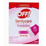 Off Familycare Insect Repellent VI Towelettes with Aloe Vera, Light And Fresh, 20 Ea