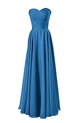 Sweetheart Chiffon Floor Length Lace-Up Evening Dress/Wedding Party Dress 