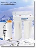 CRYSTAL QUEST Mega Undersink Replaceable Double Fluoride Water Filter System