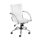 Safco Flaunt Managers Chair White Leather