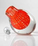 Glass Bright Red Perfume Bottle Adorable 100% Handblown Art X152-2