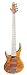 315IkPa t1L. SL75  MTD Kingston Z 5 String, Left handed, Maple Fingerboard, Burled Maple