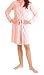 MARRIKAS Bamboo Fiber Short Robe PINK SMALL/MEDIUM (6-12)