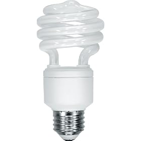 GE 85396 20-Watt Energy Smart DayLight CFL Spiral Light Bulb, 2-Pack