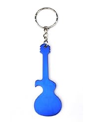 Office Product: Blue Guitar Keyring / Bottle Opener - Keychains