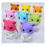 Hamster Japanese Erasers - 8 Pc