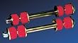 Energy Suspension 16.8104R Hyper-Flex Red Front Sway Bar End Link