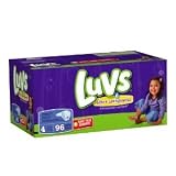 Luvs Diapers with Ultra Leakguards Big Pack Size 4 Diapers, 96 Count