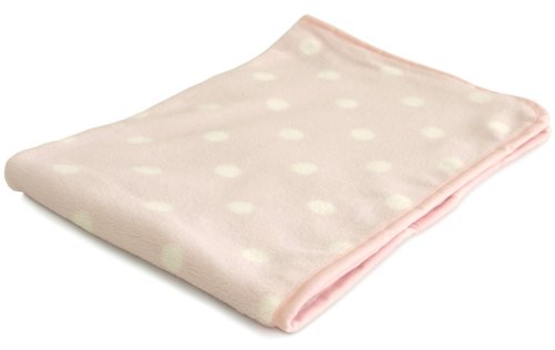 【最終セール価格】メリーナイト (Merry Night) ニューマイヤー クォーターケット ひざ掛け ドッツ 70×100cm ピンク