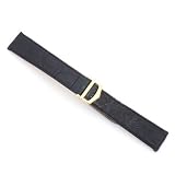 Black Genuine Crocodile Strap 18mm