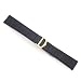 Black Genuine Crocodile Strap 18mm