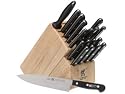 J.A. Henckels Twin Gourmet 18-Piece Block Set with Instructional Knife Skills Video