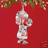Lenox Crystal Snoopy Santa Ornament
