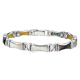 Sterling Silver 7mm Mother of Pearl Bracelet 7.7