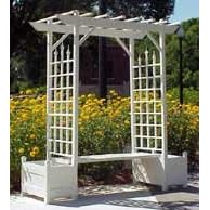 Arbor Seat: Seat Attachment for Camelot PVC from Arbors & Trellises