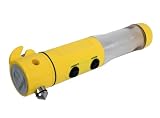 4 in 1 Car Emergency Tool. Flashlight, Flashing Red Alert Beacon, Cuts Through Seat Belts and Breaks Through Windshield and Window. A MUST HAVE CAR ACCESSORY!
