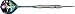 Sports : Heiku Sport Stahl-Dart "Dartona Phantom", Alien, 22 gramm