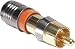 F-Conn Gold RCA Male Connector RGB 24-26 Ga. 5 Pcs.