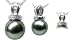 Jewelry : 18K white gold Salacia Black Tahitian cultured pearl and diamond pendant
