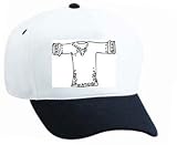 White Cap with decorated, “black and white”, shirt, design, top, dress, China, Asia, apparel