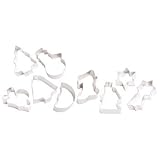 Kitchen Craft Novelty Christmas Cutters- set of nine on a ring
