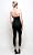 Peplum Bustier Top Black