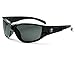 Ergodyne Skullerz Njord Safety Sunglasses- Black Frame, Smoke Lens