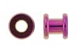 Colorline Flesh Tunnel Plugs - Purple - 0g - Sold as a Pair