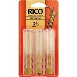 Rico Baritone Sax Reeds, Strength 3.0, 3-pack