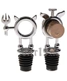 Saint & Sinner Pewter Stopper Set