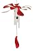 Woodstock Percussion WPSCR Wind Petal Spinner Chime, Red