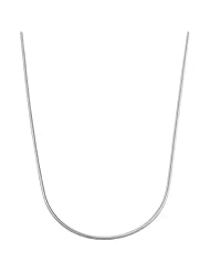 10-karat White Gold 18-inch Snake Chain Necklace with Spring Clasp