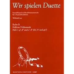 HEINRICHSHOFEN LUTZ W. - WIR SPIELEN DUETTE VOL.1 - ENSEMBLESPIEL IM BLOCKFL�TENUNTERRICHT
