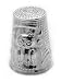 Owls Sterling Silver Owl Embossed Sewing Thimble