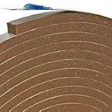 Frost King V443BH Vinyl Foam Tape 3/16-Inch, Brown