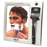 Zfogless Fog-free Lighted Shower Mirror (Grey) (8H x 8.5W x 1D)