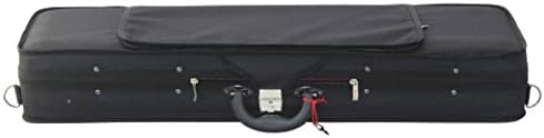 YMC Quality 4/4 Full Size Polyfoam Violin Case - Burgundy Interior