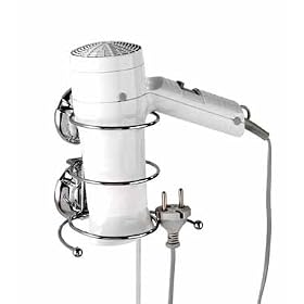 Buy Wenko Wenselaar Gmbh and Company 16970100 Super Loc Milazzo Hair Dryer Holder - Chrome by WENKO