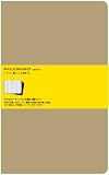 MOLESKINE モレスキン カイエ スクエアードノート・方眼・3冊セット・Xラージ・茶