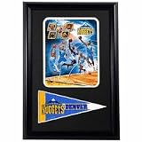 2009 Denver Nuggets Photograph with Team Pennant in a 12" x 18" Deluxe Frame