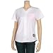Majestic Chicago Cubs Ladies White-Pink Pinstripe Fashion Baseball Jersey (Large)