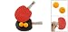Ping Pong Paddle Table Tennis Racket Sidewards + Balls