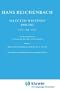 Hans Reichenbach: Selected Writings, 1909-1953. Volume I (Vienna Circle Collection, No. 4) (v. 1)