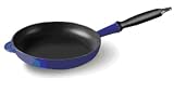 Le Creuset Cast Iron Non-Stick Frying Pan, Granite, 28 cm