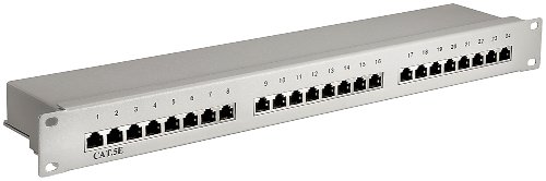 Patchpanel Cat5e 24port grau 19\' Preisvergleich
