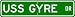 USS GYRE AGOR 21 Street Sign - Navy
