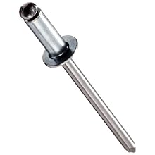 Carbon Steel Blind Rivet, #11 Drill Size, .676"-0.75" Grip Range, .950" Length, 3/16" Diameter, Pack Of 100