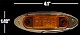 Amber LED Chrome Marker Side Trailer Truck Boat Light 315K4b8bKrL. SL160 Amber LED Chrome Marker Side Trailer Truck Boat Light