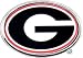 University of Georgia METAL Auto Emblem Adhesive - with colors