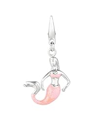 Sterling silver and Enamel MERMAID (Charm)